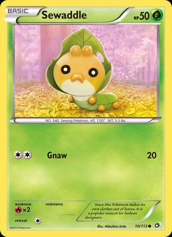 Sewaddle — Legendary Treasures, Common