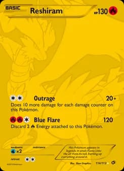 Reshiram — Legendary Treasures — Secret Rare