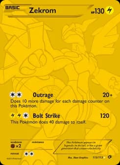 Zekrom — Legendary Treasures — Secret Rare