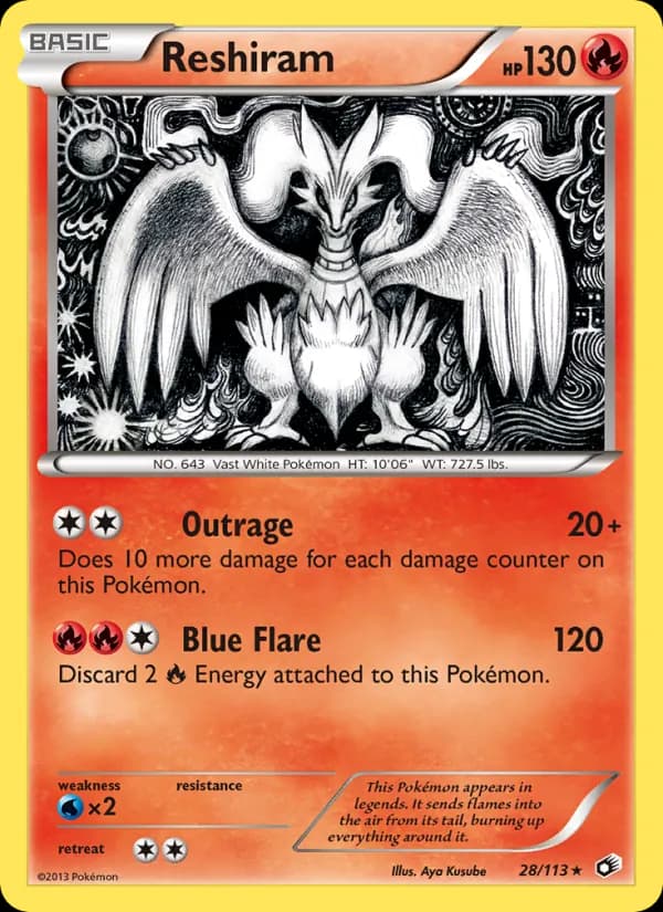 Reshiram — Legendary Treasures, Rare
