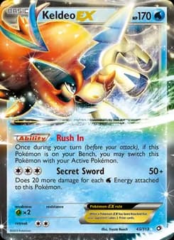 Keldeo-EX — Legendary Treasures — Rare