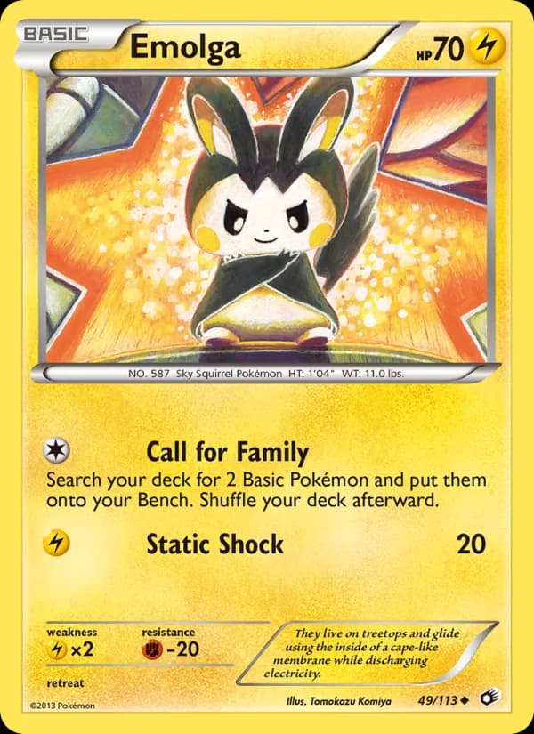 Emolga — Legendary Treasures, Uncommon