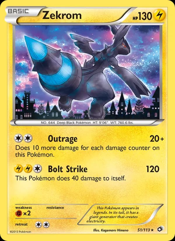 Zekrom — Legendary Treasures, Rare