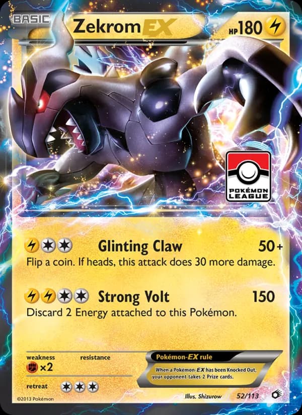Zekrom-EX — Legendary Treasures, Rare