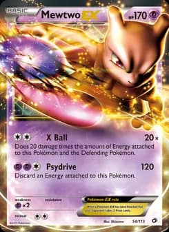 Mewtwo-EX — Legendary Treasures — Rare