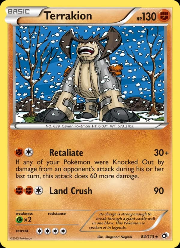 Terrakion — Legendary Treasures, Rare