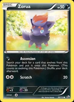 Zorua — Legendary Treasures — Common