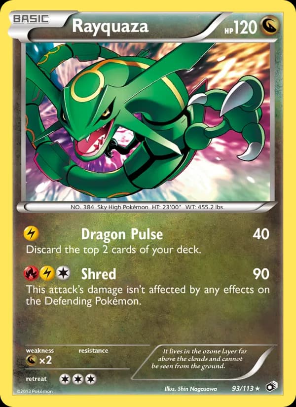 Rayquaza — Legendary Treasures, Rare