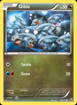Gible — Legendary Treasures — Common