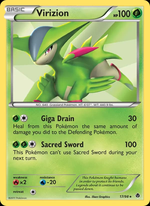 Virizion — Emerging Powers, Rare