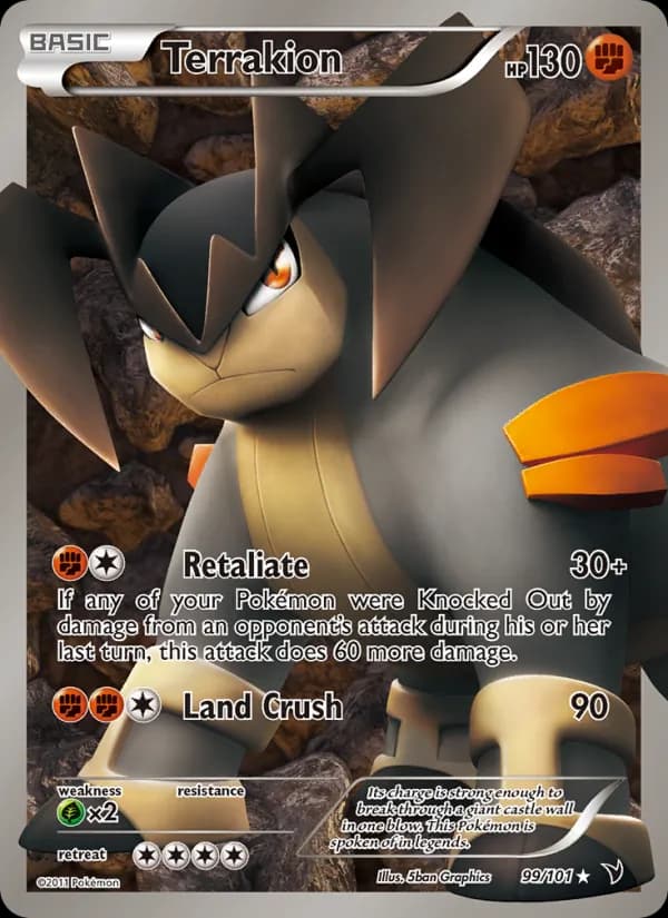 Terrakion — Noble Victories, Ultra Rare