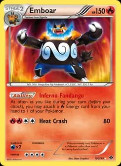 Emboar — Next Destinies — Secret Rare