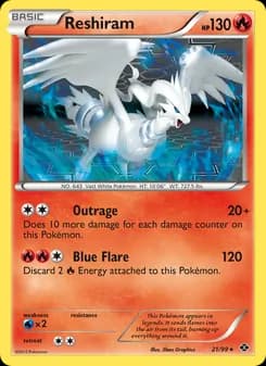 Reshiram — Next Destinies — Rare