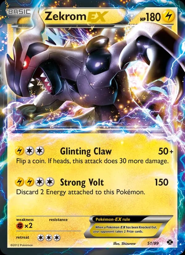 Zekrom-EX — Next Destinies, Rare