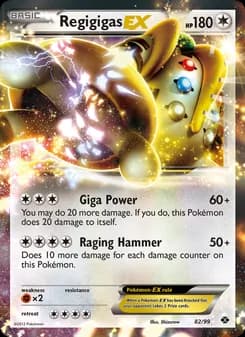 Regigigas-EX — Next Destinies — Rare