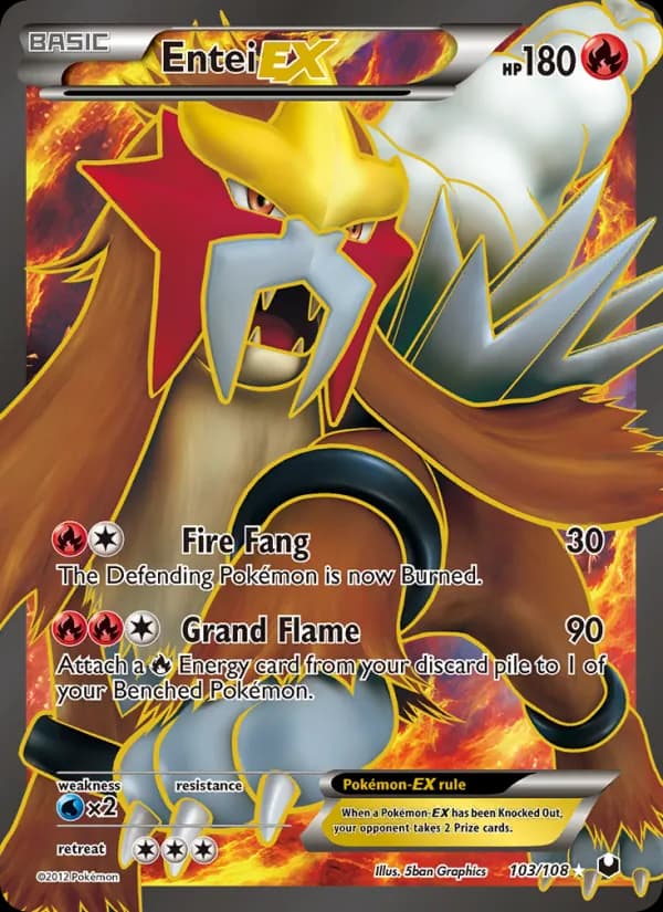 Entei-EX — Dark Explorers, Ultra Rare