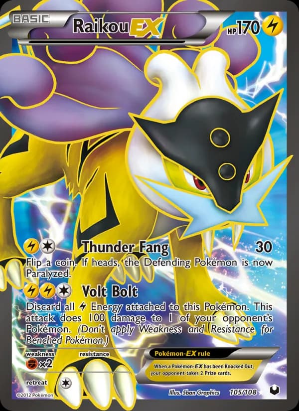 Raikou-EX — Dark Explorers, Ultra Rare