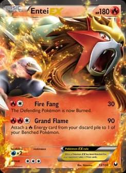 Entei-EX — Dark Explorers — Rare