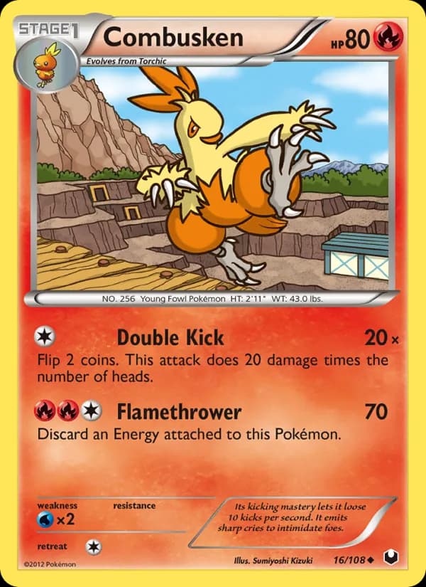 Combusken — Dark Explorers, Uncommon