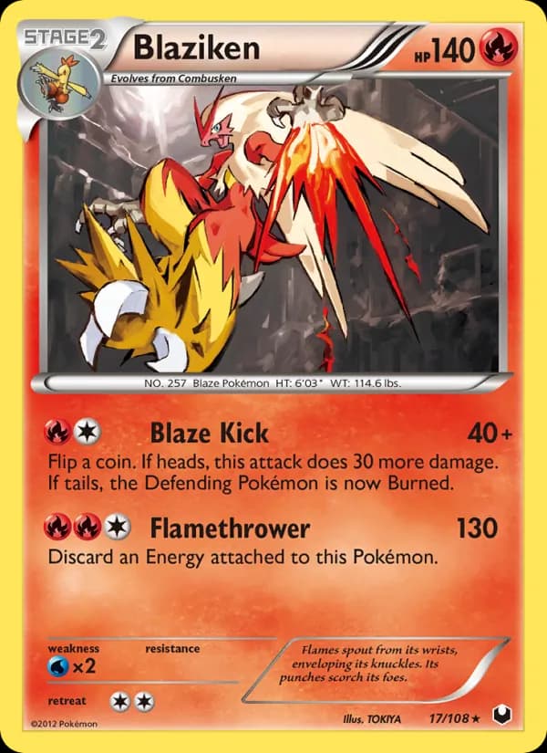 Blaziken — Dark Explorers, Rare