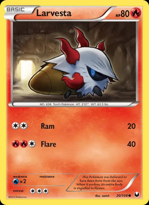 Larvesta — Dark Explorers, Common