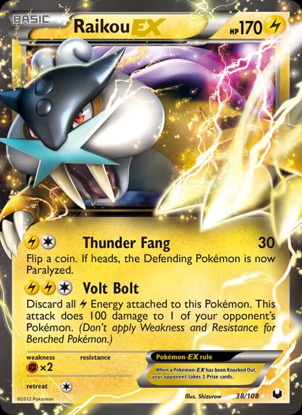 Raikou-EX — Dark Explorers, Rare