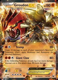 Groudon-EX — Dark Explorers — Rare