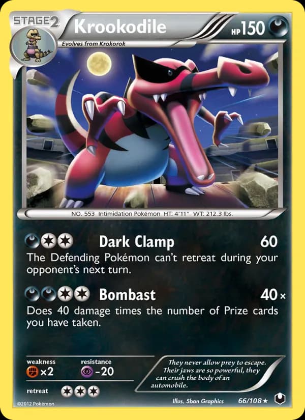 Krookodile — Dark Explorers, Rare