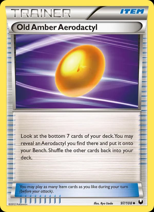 Old Amber Aerodactyl — Dark Explorers, Uncommon