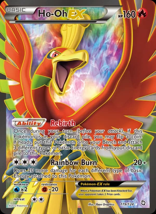 Ho-Oh-EX — Dragons Exalted, Ultra Rare