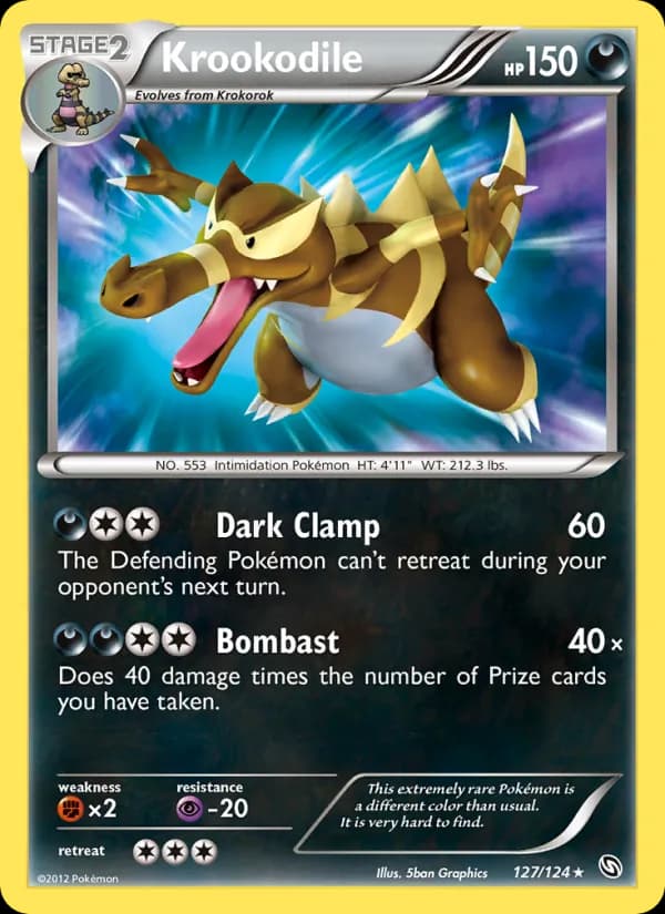Krookodile — Dragons Exalted, Secret Rare