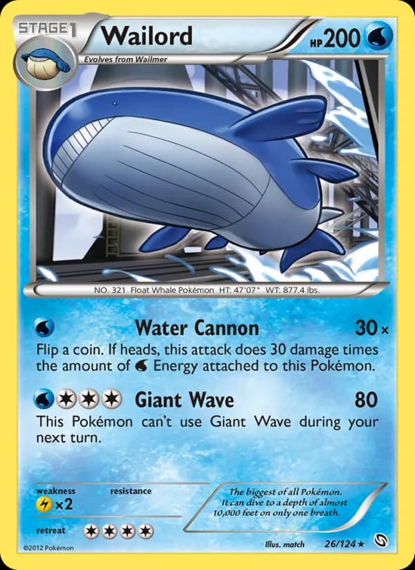 Wailord — Dragons Exalted, Rare