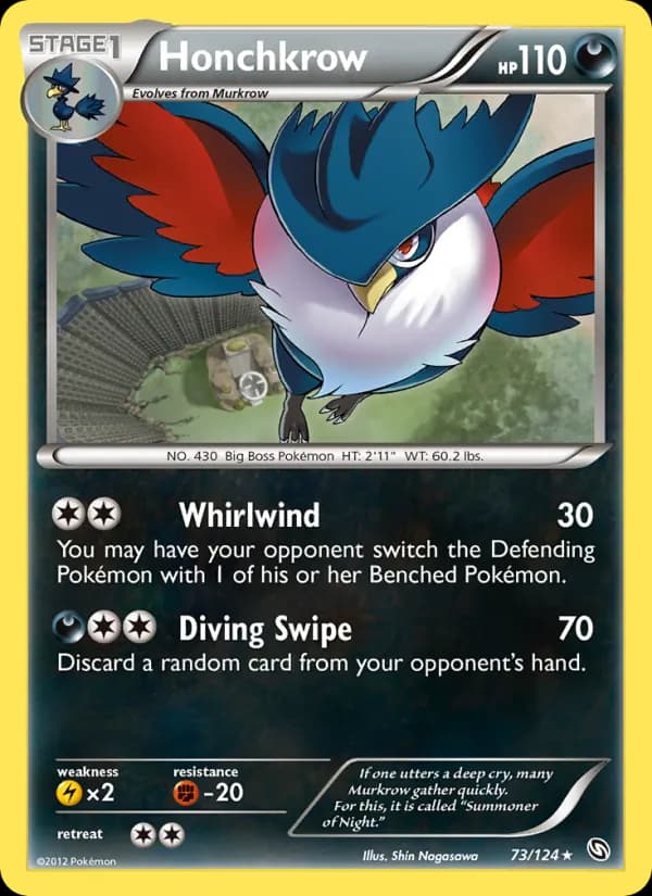 Honchkrow — Dragons Exalted, Rare