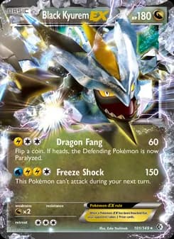 Black Kyurem-EX — Boundaries Crossed — Rare
