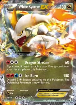 White Kyurem-EX — Boundaries Crossed — Rare