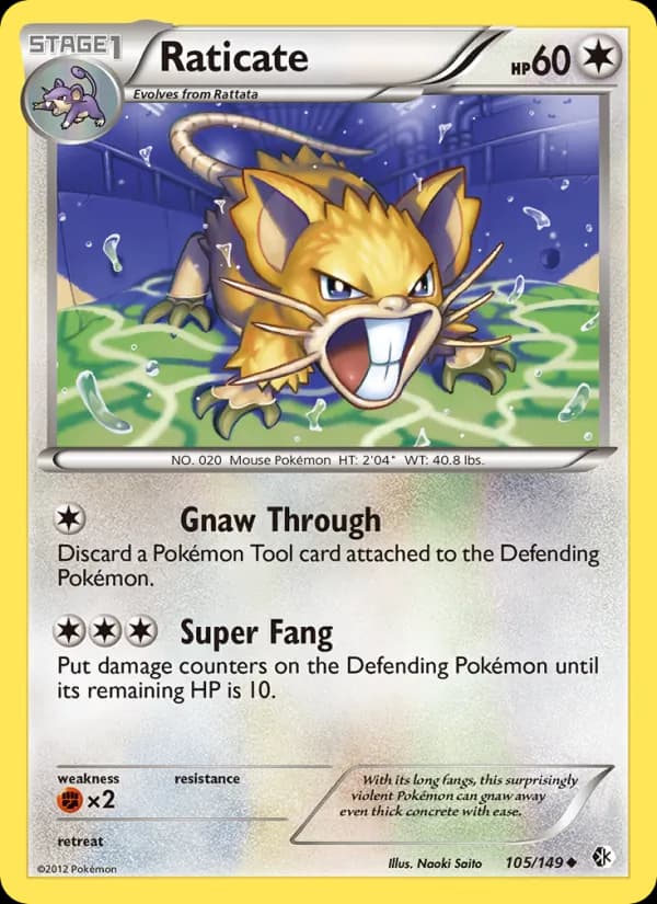 Raticate — Boundaries Crossed, Uncommon
