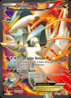 White Kyurem-EX — Boundaries Crossed — Ultra Rare