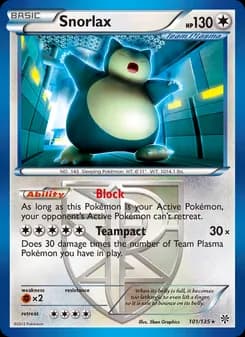 Snorlax — Plasma Storm — Rare