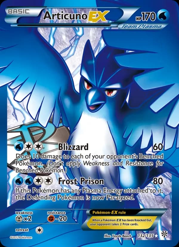 Articuno-EX — Plasma Storm, Ultra Rare