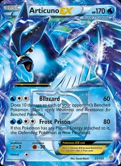 Articuno-EX — Plasma Storm — Rare