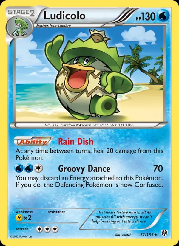 Ludicolo — Plasma Storm, Rare