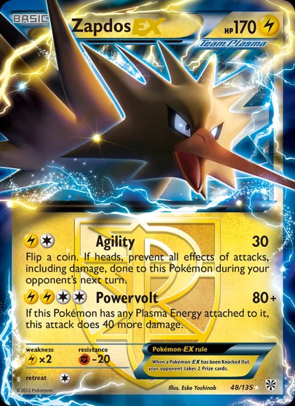 Zapdos-EX — Plasma Storm, Rare