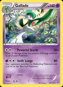 Gallade — Plasma Storm — Rare