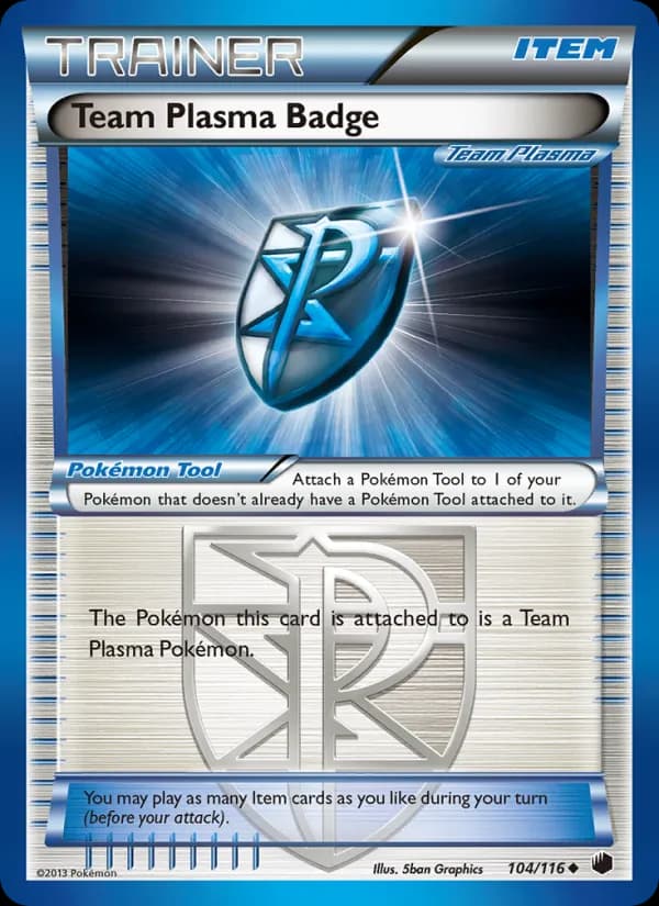 Team Plasma Badge — Plasma Freeze, Uncommon