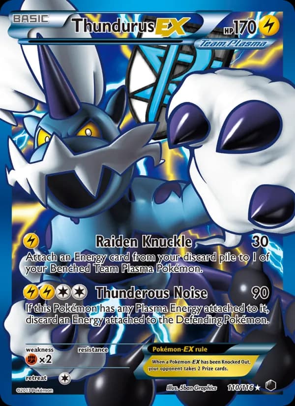 Thundurus-EX — Plasma Freeze, Ultra Rare