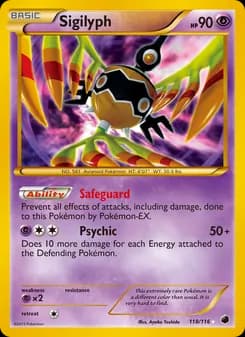 Sigilyph — Plasma Freeze — Secret Rare
