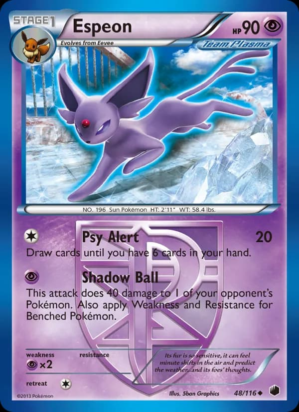 Espeon — Plasma Freeze, Uncommon