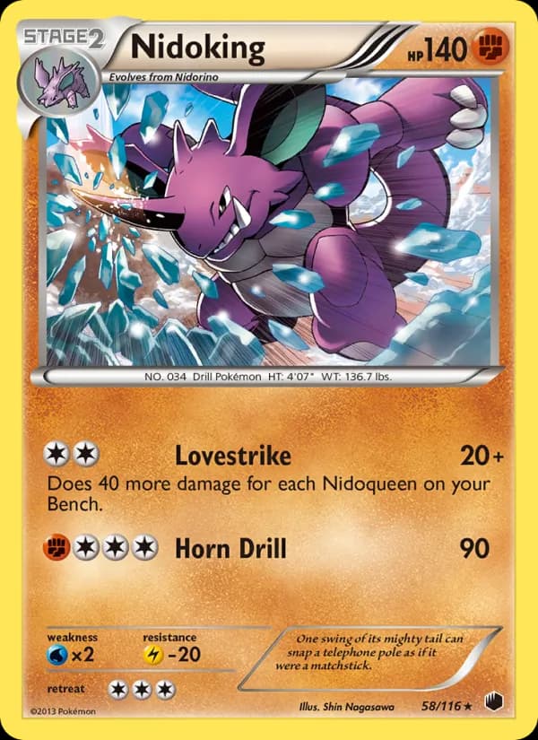 Nidoking — Plasma Freeze, Rare
