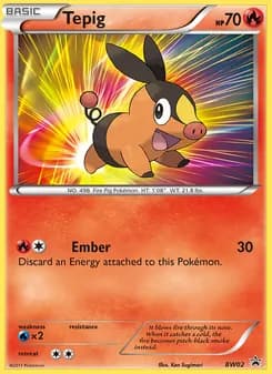 Tepig — BW Black Star Promos — Common