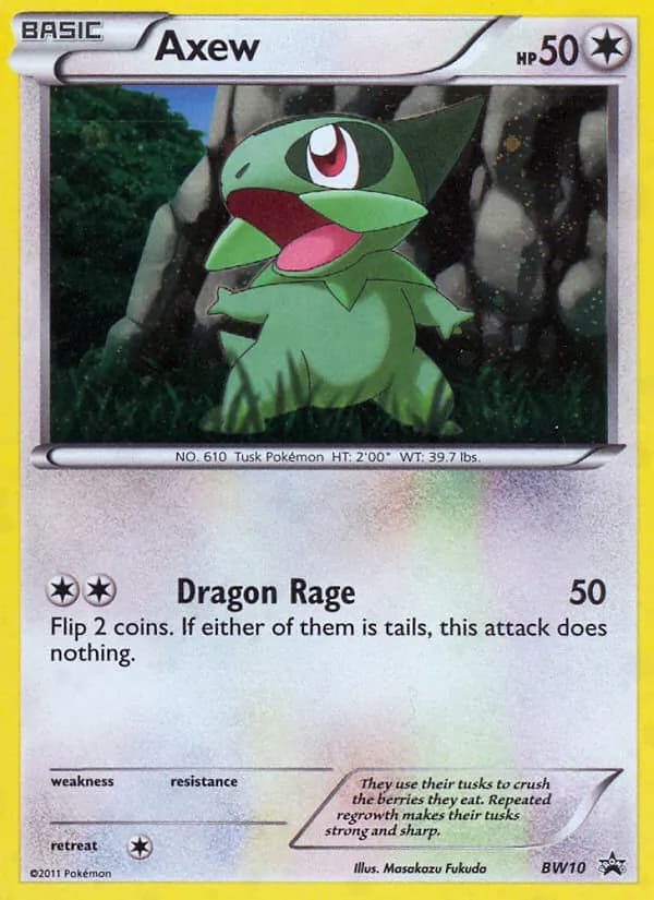 Axew — BW Black Star Promos, Common